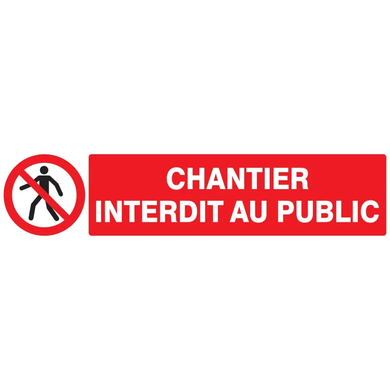 Panneau CHANTIER INTERDIT AU PUBLIC 33 Taliaplast 725209 | 725209 Panneau CHANTIER INTERDIT AU PUBLIC 33 Taliaplast 725209 | 725209