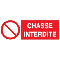 Panneau CHASSE INTERDITE 330X120 NORMA Taliaplast 726219 | 726219