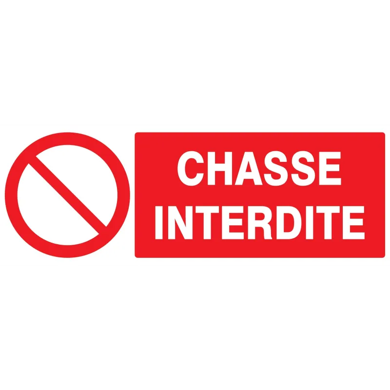 Panneau CHASSE INTERDITE 330X120 NORMA Taliaplast 726219 | 726219 Panneau CHASSE INTERDITE 330X120 NORMA Taliaplast 726219 | 726219