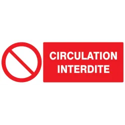 Panneau CIRCULATION INTERDITE 330X120 Taliaplast 726220 | 726220