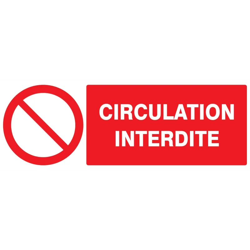 Panneau CIRCULATION INTERDITE 330X120 Taliaplast 726220 | 726220