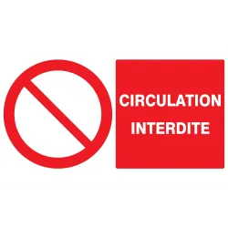 Panneau CIRCULATION INTERDITE 330x200m Taliaplast 721220 | 721220