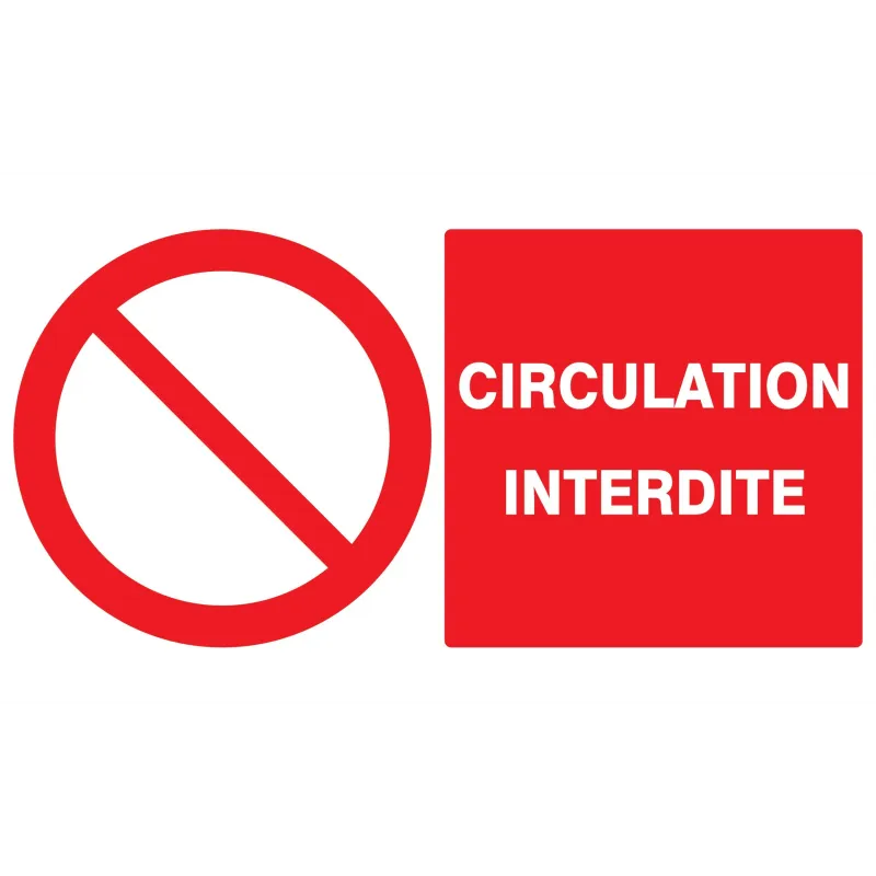 Panneau CIRCULATION INTERDITE 330x200m Taliaplast 721220 | 721220