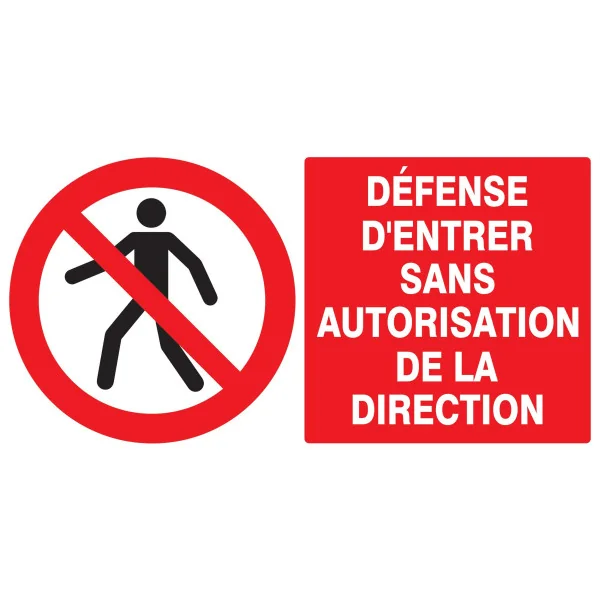 Panneau DEFENSE D'ENTRER SANS AUTORISA Taliaplast 721205 | 721205 Panneau DEFENSE D'ENTRER SANS AUTORISA Taliaplast 721205 | 721205