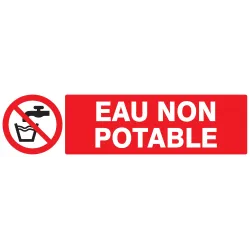 Panneau EAU NON POTABLE NORMASIGN ADHE Taliaplast 720214 | 720214