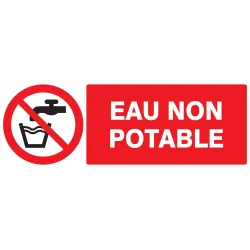 Panneau EAU NON POTABLE NORMASIGN ADHE Taliaplast 726214 | 726214