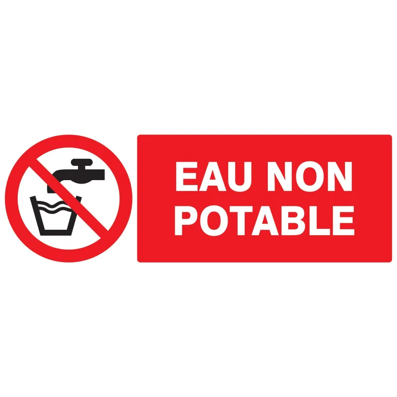 Panneau EAU NON POTABLE NORMASIGN ADHE Taliaplast 726214 | 726214