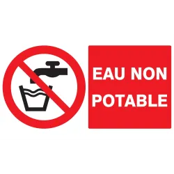 Panneau EAU NON POTABLE NORMASIGN ADHE Taliaplast 721214 | 721214