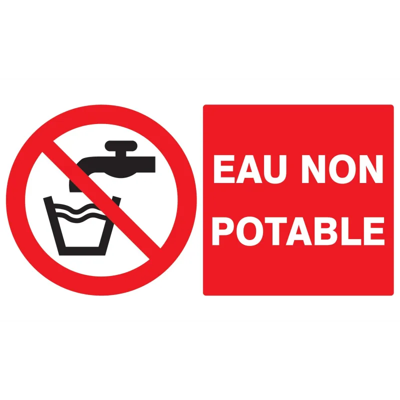 Panneau EAU NON POTABLE NORMASIGN ADHE Taliaplast 721214 | 721214 Panneau EAU NON POTABLE NORMASIGN ADHE Taliaplast 721214 | 721214