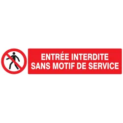 Panneau ENTREE INTERDITE SANS MOTIF DE Taliaplast 725206 | 725206