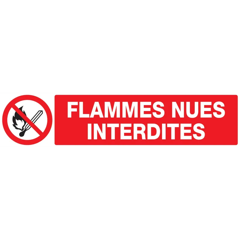 Panneau FLAMMES NUES INTERDITES NORMAS Taliaplast 725226 | 725226 Panneau FLAMMES NUES INTERDITES NORMAS Taliaplast 725226 | 725226