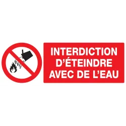 Panneau INTERDICTION D'ETEINDRE AVEC D Taliaplast 726213 | 726213