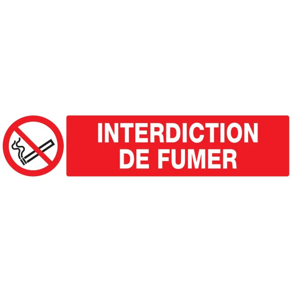 Panneau INTERDICTION DE FUMER NORMASIG Taliaplast 725236 | 725236