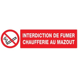 Panneau INTERDICTION DE FUMER CHAUFFER Taliaplast 720223 | 720223