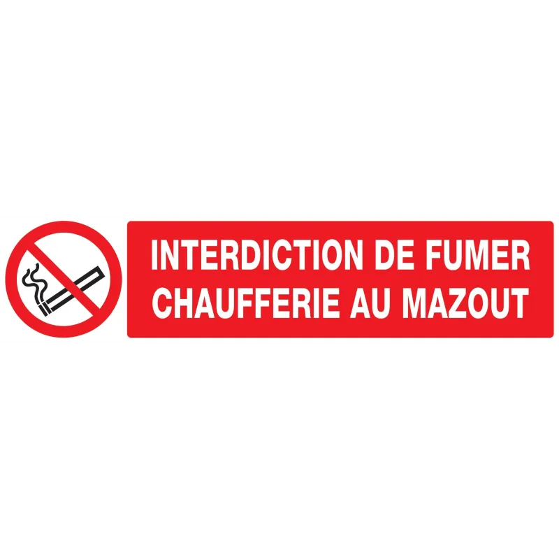 Panneau INTERDICTION DE FUMER CHAUFFER Taliaplast 725223 | 725223