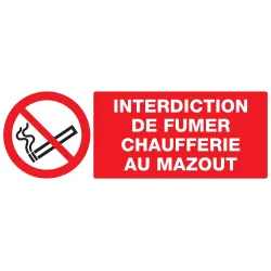Panneau INTERDICTION DE FUMER CHAUFFER Taliaplast 726223 | 726223