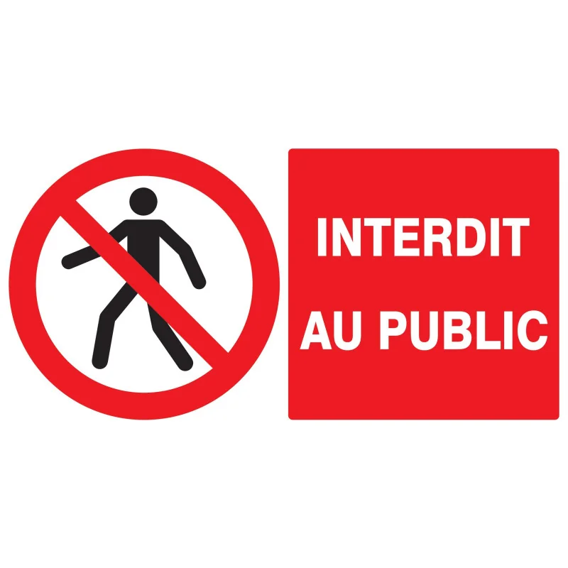 Panneau INTERDIT AU PUBLIC 330x200 NOR Taliaplast 721208 | 721208 Panneau INTERDIT AU PUBLIC 330x200 NOR Taliaplast 721208 | 721208