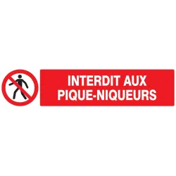 Panneau INTERDIT AUX PIQUE-NIQUEURS 33 Taliaplast 725207 | 725207