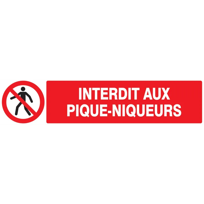 Panneau INTERDIT AUX PIQUE-NIQUEURS 33 Taliaplast 725207 | 725207 Panneau INTERDIT AUX PIQUE-NIQUEURS 33 Taliaplast 725207 | 725207