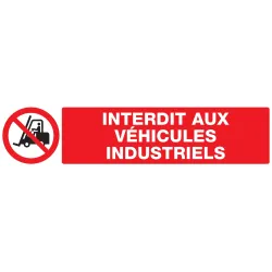 Panneau INTERDIT AUX VEHICULES INDUSTR Taliaplast 725228 | 725228