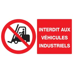 Panneau INTERDIT AUX VEHICULES INDUSTR Taliaplast 721228 | 721228