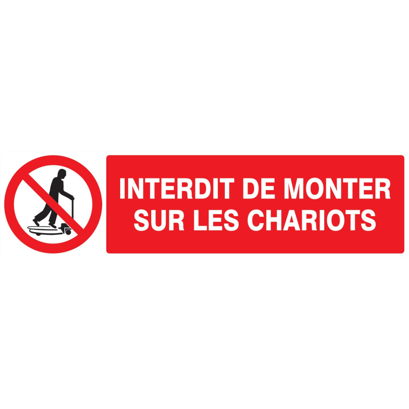 Panneau INTERDIT DE MONTER S/CHARIOTS Taliaplast 720230 | 720230 Panneau INTERDIT DE MONTER S/CHARIOTS Taliaplast 720230 | 720230