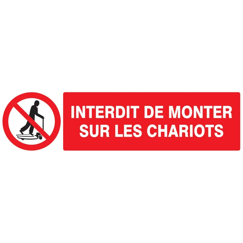 Panneau INTERDIT DE MONTER S/CHARIOTS Taliaplast 720230 | 720230 Panneau INTERDIT DE MONTER S/CHARIOTS Taliaplast 720230 | 720230