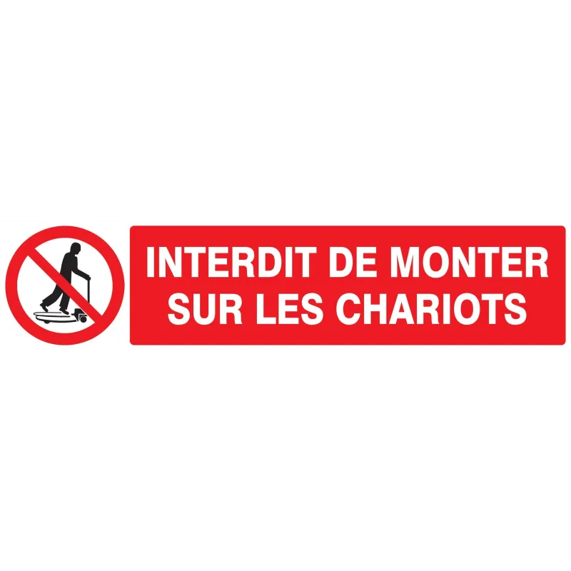 Panneau INTERDIT DE MONTER S/CHARIOTS Taliaplast 725230 | 725230 Panneau INTERDIT DE MONTER S/CHARIOTS Taliaplast 725230 | 725230