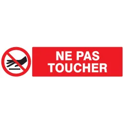 Panneau NE PAS TOUCHER 200X52 NORMASIG Taliaplast 720234 | 720234