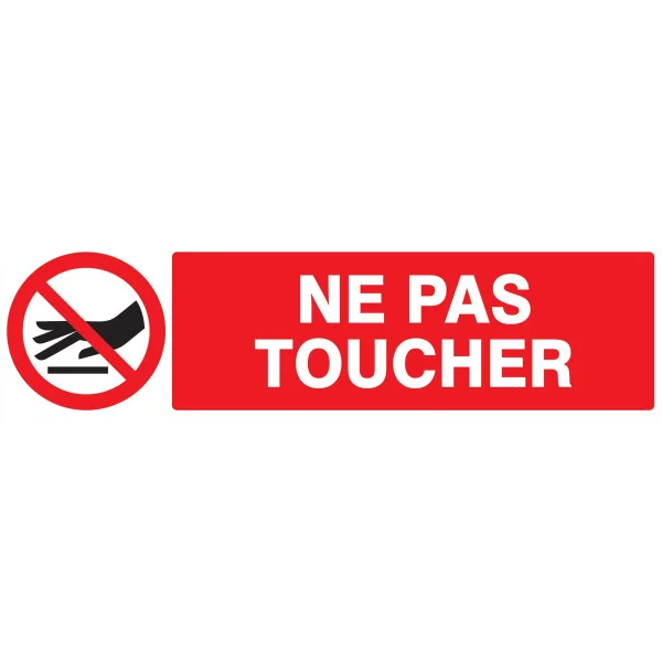 Panneau NE PAS TOUCHER 200X52 NORMASIG Taliaplast 720234 | 720234 Panneau NE PAS TOUCHER 200X52 NORMASIG Taliaplast 720234 | 720234