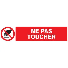 Panneau NE PAS TOUCHER 330X75 NORMASIG Taliaplast 725234 | 725234