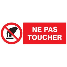 Panneau NE PAS TOUCHER 330X120 NORMASI Taliaplast 726234 | 726234