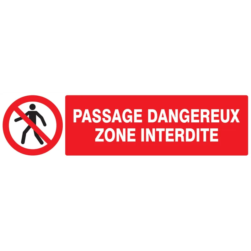 Panneau PASSAGE DANGEREUX ZONE INTERD. Taliaplast 720203 | 720203 Panneau PASSAGE DANGEREUX ZONE INTERD. Taliaplast 720203 | 720203