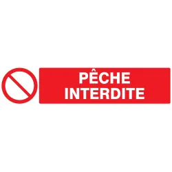 Panneau PECHE INTERDITE 330x75mm Taliaplast 725215 | 725215