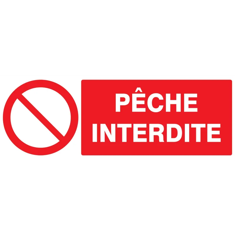 Panneau PECHE INTERDITE 330x120mm Taliaplast 726215 | 726215 Panneau PECHE INTERDITE 330x120mm Taliaplast 726215 | 726215