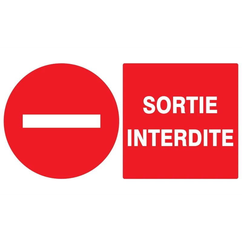 Panneau SORTIE INTERDITE 330x200 NORMA Taliaplast 721224 | 721224 Panneau SORTIE INTERDITE 330x200 NORMA Taliaplast 721224 | 721224