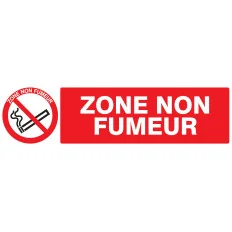 Panneau ZONE NON FUMEUR 200x52 NORMASI Taliaplast 720235 | 720235