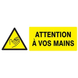 Panneau DANGER ATTENTION A VOS MAINS N Taliaplast 726311 | 726311