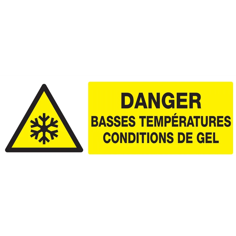 Panneau DANGER BASSES TEMPERATURES CON Taliaplast 726308 | 726308 Panneau DANGER BASSES TEMPERATURES CON Taliaplast 726308 | 726308