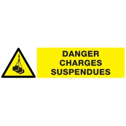 Panneau DANGER CHARGES SUSPENDUES NORM Taliaplast 720307 | 720307