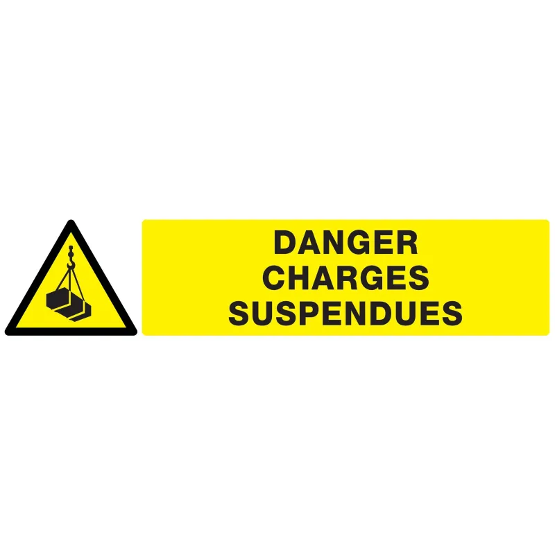 Panneau DANGER, CHARGES SUSPENDUES 330 Taliaplast 725307 | 725307 Panneau DANGER, CHARGES SUSPENDUES 330 Taliaplast 725307 | 725307