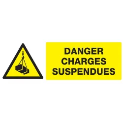 Panneau DANGER CHARGES SUSPENDUES NORM Taliaplast 726307 | 726307