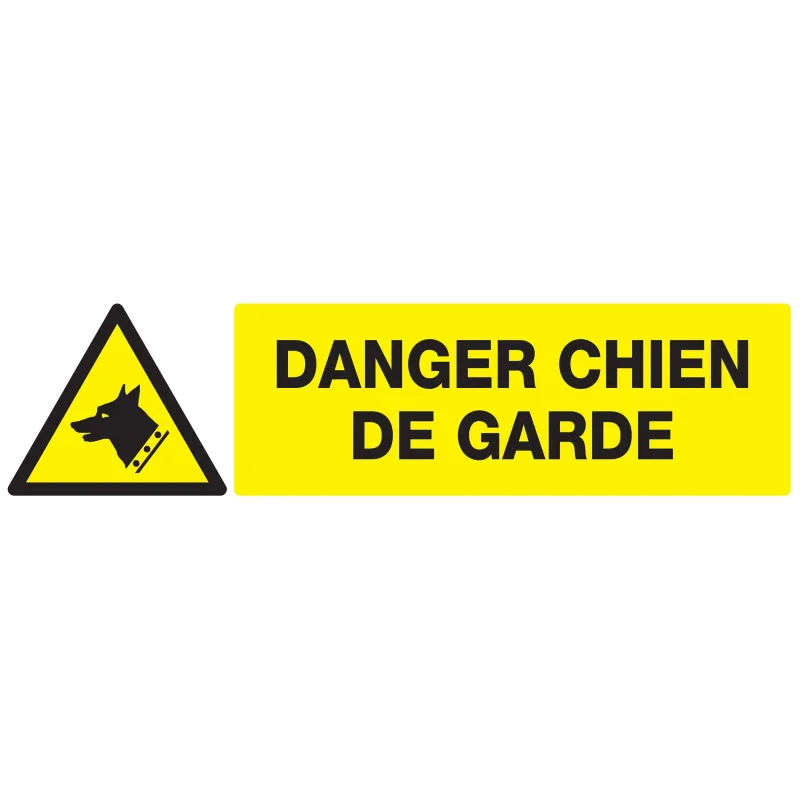 Panneau DANGER, CHIEN DE GARDE NORMASI Taliaplast 720330 | 720330 Panneau DANGER, CHIEN DE GARDE NORMASI Taliaplast 720330 | 720330