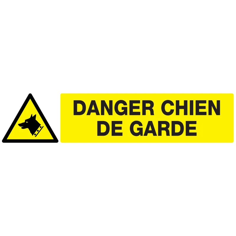Panneau DANGER, CHIEN DE GARDE NORMASI Taliaplast 725330 | 725330 Panneau DANGER, CHIEN DE GARDE NORMASI Taliaplast 725330 | 725330