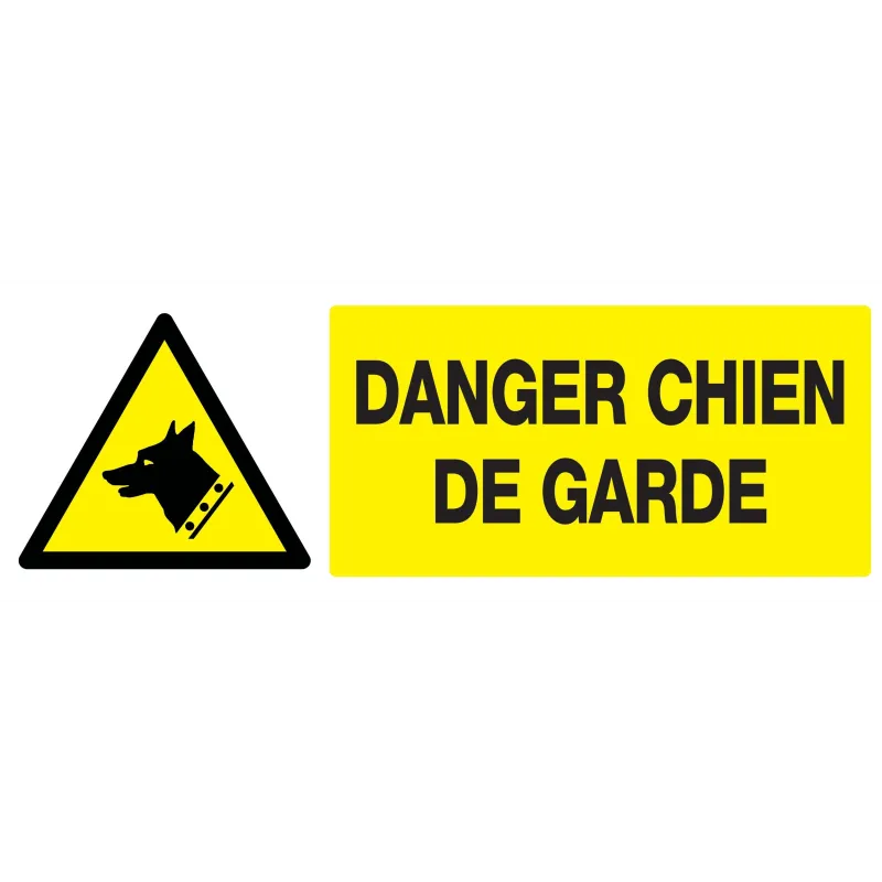 Panneau DANGER, CHIEN DE GARDE NORMASI Taliaplast 726330 | 726330 Panneau DANGER, CHIEN DE GARDE NORMASI Taliaplast 726330 | 726330