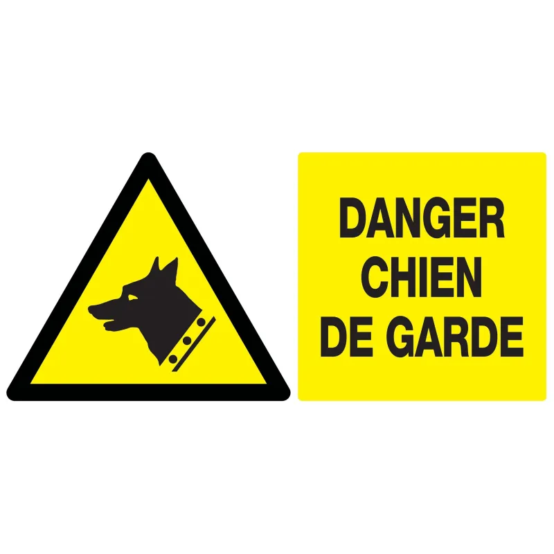 Panneau DANGER, CHIEN DE GARDE NORMASI Taliaplast 721330 | 721330 Panneau DANGER, CHIEN DE GARDE NORMASI Taliaplast 721330 | 721330