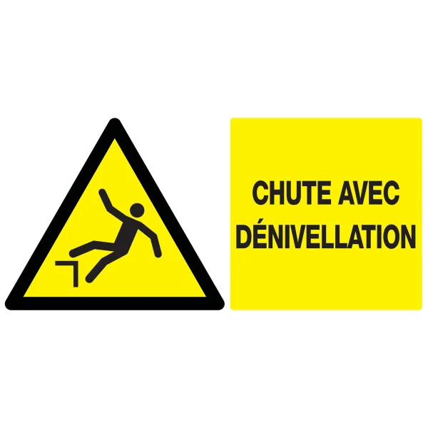 Panneau DANGER RISQUE DE CHUTE NORMASI Taliaplast 721327 | 721327 Panneau DANGER RISQUE DE CHUTE NORMASI Taliaplast 721327 | 721327