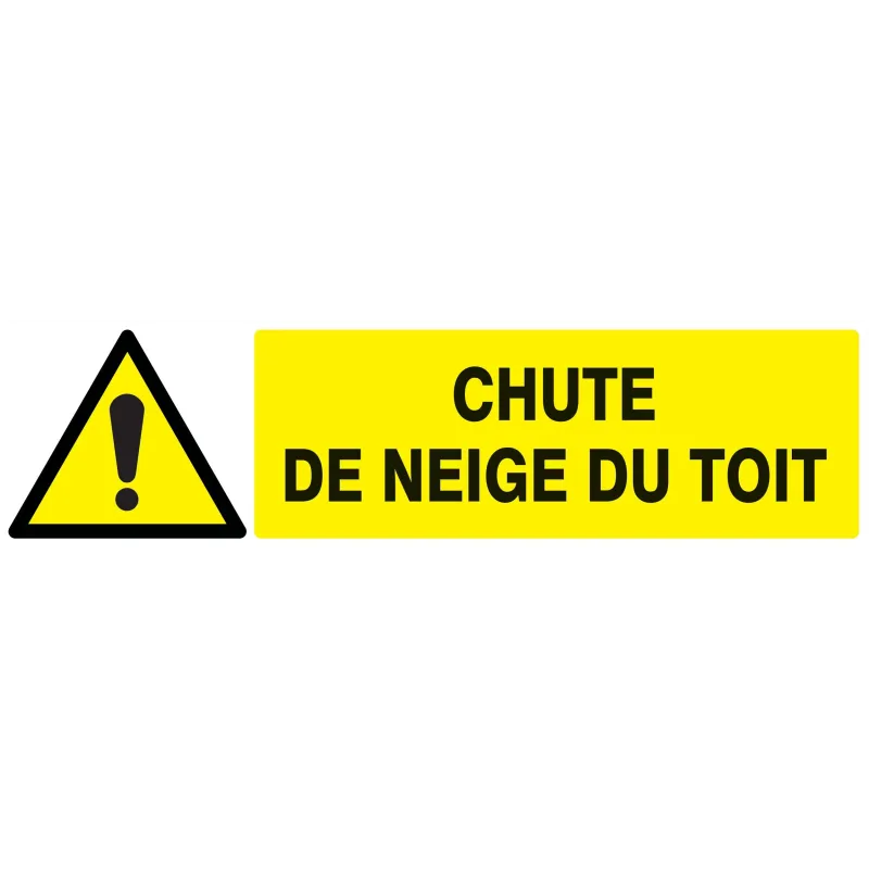 Panneau DANGER CHUTE DE NEIGE DU TOIT Taliaplast 720320 | 720320 Panneau DANGER CHUTE DE NEIGE DU TOIT Taliaplast 720320 | 720320
