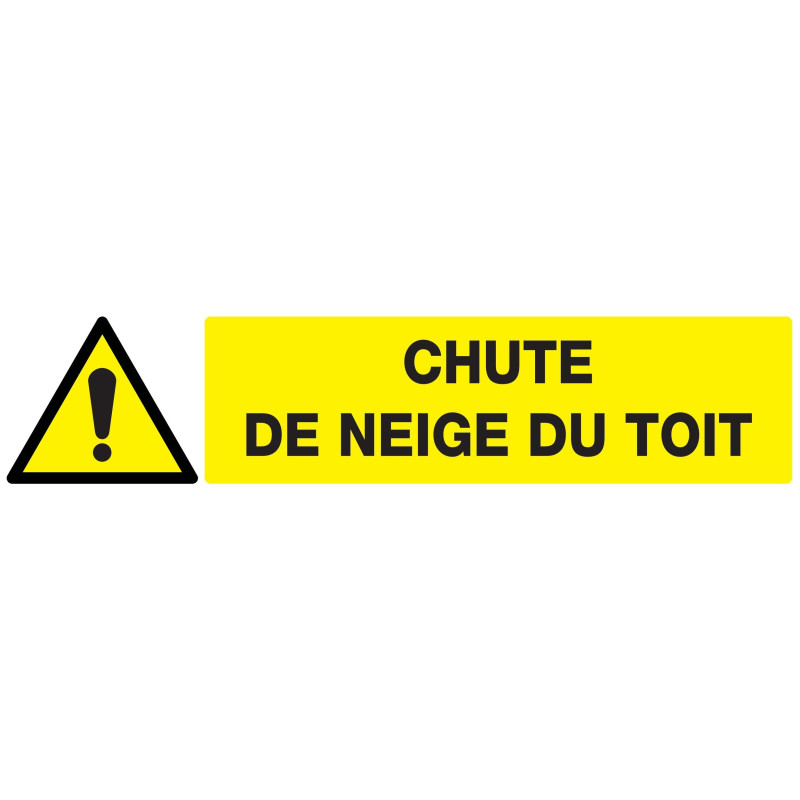 Panneau DANGER CHUTE DE NEIGE DU TOIT Taliaplast 725320 | 725320 Panneau DANGER CHUTE DE NEIGE DU TOIT Taliaplast 725320 | 725320