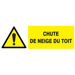 Panneau DANGER CHUTE DE NEIGE DU TOIT Taliaplast 726320 | 726320